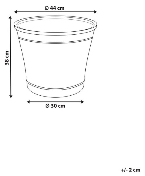 Virágcserép CISTUS 44 cm Szürke