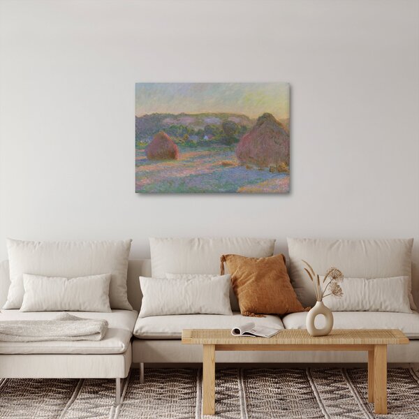 Kép - Claude Monet, Stacks of Wheat (End of Summer) , reprodukciók (70x50 cm)
