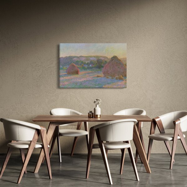 Kép - Claude Monet, Stacks of Wheat (End of Summer) , reprodukciók (90x60 cm)