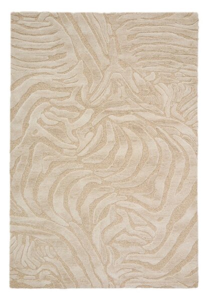 Bézs kézi szövésű gyapjúkeverék szőnyeg 160x230 cm Tribet – Kave Home
