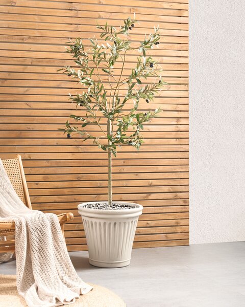 Virágcserép MAIZE 43 cm Világosbézs