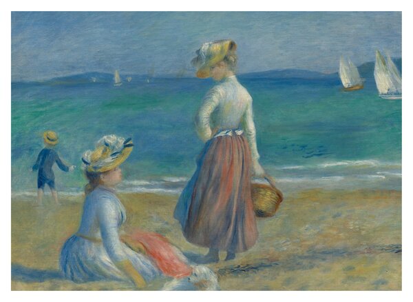 Kép - Auguste Renoir, Figures on the Beach, reprodukciók (70x50 cm)