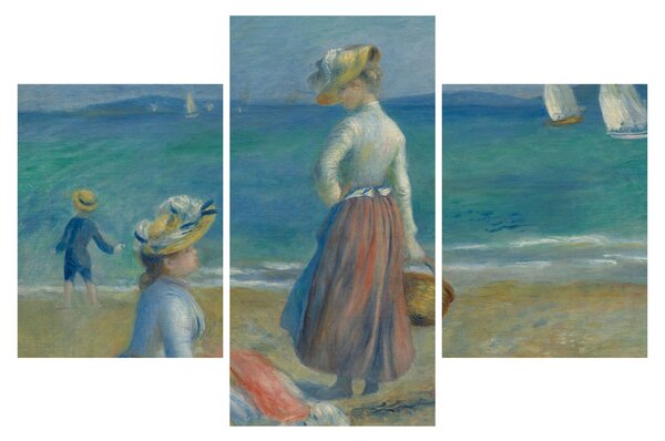 Kép - Auguste Renoir, Figures on the Beach, reprodukciók (90x60 cm)