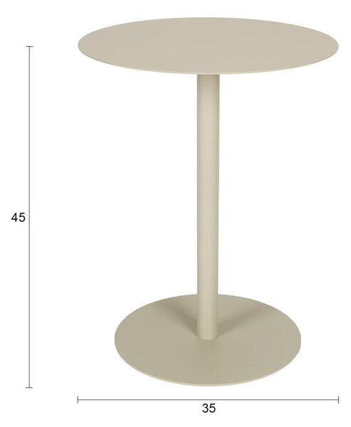 Acél kerek tárolóasztal ø 35 cm Snow – Zuiver