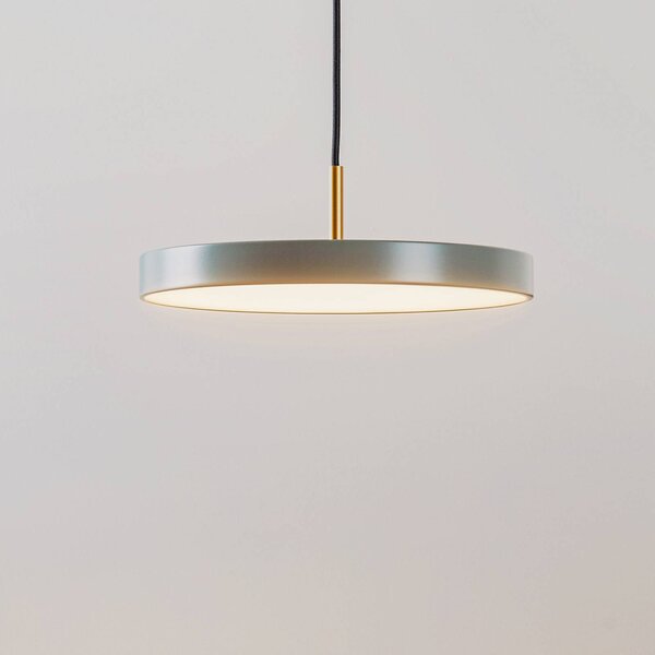 UMAGE Asteria Mini LED lógó lámpa, világoszöld/sárgaréz, Ø 31 cm, dimmelhető, Zöld, Nappali / Étkező, Alumínium, Dizájn