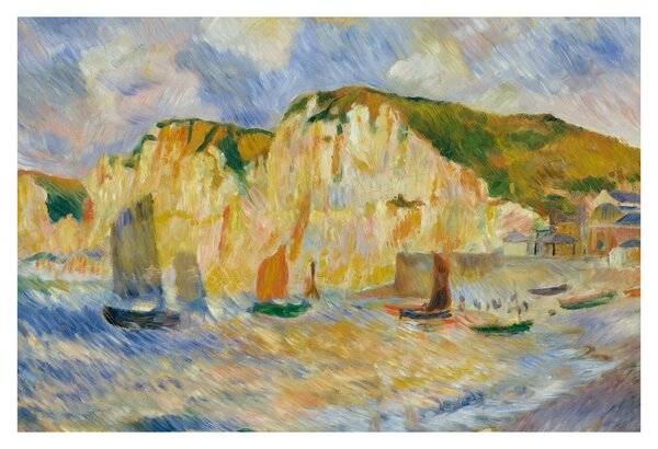 Kép - Auguste Renoir, Sea and Cliffs, reprodukciók (90x60 cm)