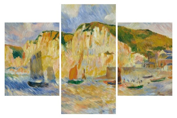 Kép - Auguste Renoir, Sea and Cliffs, reprodukciók (90x60 cm)