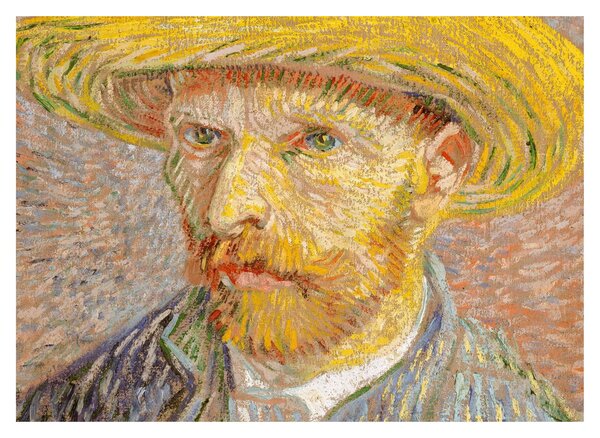 Kép - Vincent van Gogh, Self-Portrait with a Straw Hat (The Potato Peeler), reprodukciók (70x50 cm)