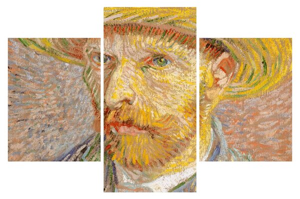 Kép - Vincent van Gogh, Self-Portrait with a Straw Hat (The Potato Peeler), reprodukciók (90x60 cm)