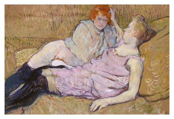 Kép - Henri de Toulouse-Lautrec, The Sofa, reprodukciók (90x60 cm)