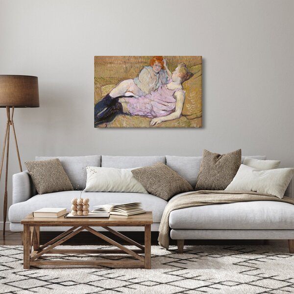 Kép - Henri de Toulouse-Lautrec, The Sofa, reprodukciók (90x60 cm)