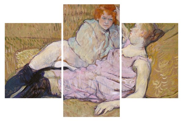 Kép - Henri de Toulouse-Lautrec, The Sofa, reprodukciók (90x60 cm)