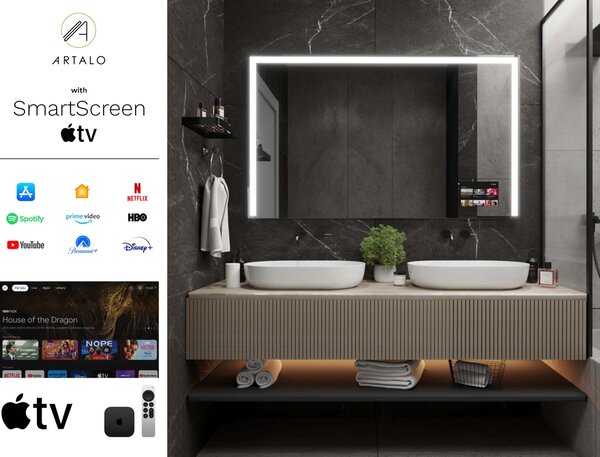Tükör LED világítással M2 prémium