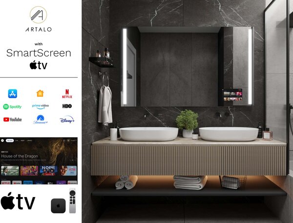 Tükör LED világítással M4 prémium