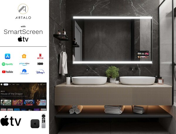 Tükör LED világítással M13 prémium