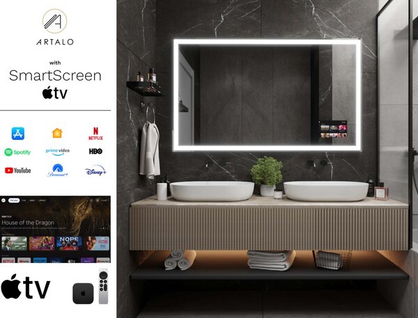 Tükör LED világítással M1 prémium
