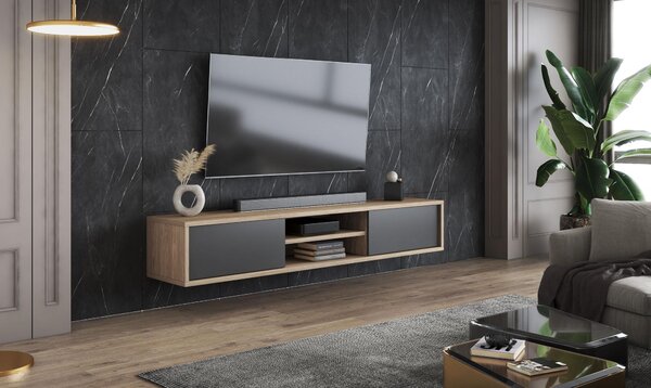TV asztal Fiora 40 (olajozott tölgy + antracit)