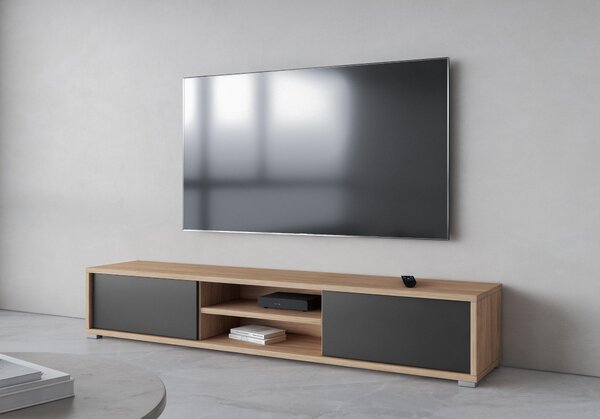 TV asztal Fiora 40 (olajozott tölgy + antracit)