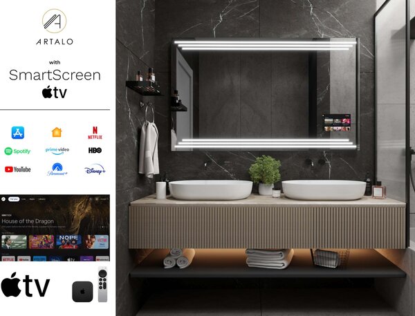 Tükör LED világítással M17 prémium