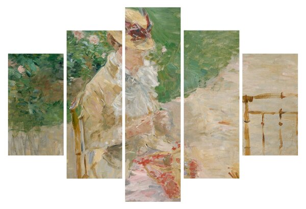 Kép - Berthe Morisot, Young Woman Knitting, reprodukciók (150x105 cm)