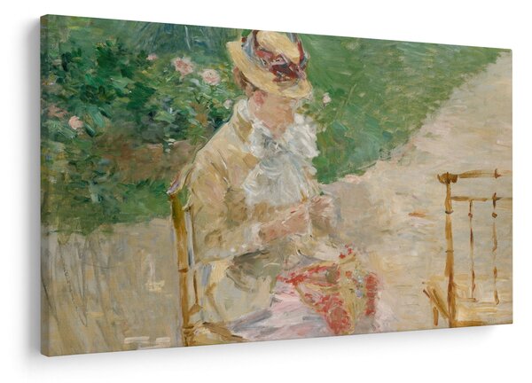 Kép - Berthe Morisot, Young Woman Knitting, reprodukciók (90x60 cm)