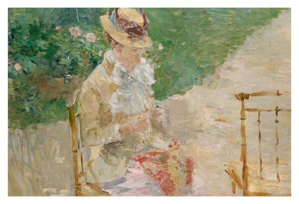 Kép - Berthe Morisot, Young Woman Knitting, reprodukciók (90x60 cm)