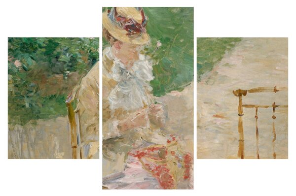 Kép - Berthe Morisot, Young Woman Knitting, reprodukciók (90x60 cm)