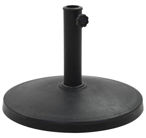 VidaXL kerek fekete műgyanta napernyőtalp 10 kg