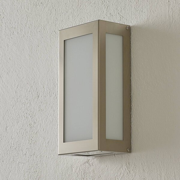 CMD Szenzoros LED kültéri fali világítás Aqua Rain, rozsdamentes acél, Alu / szürke / cink, Rozsdamentes acél, Modern