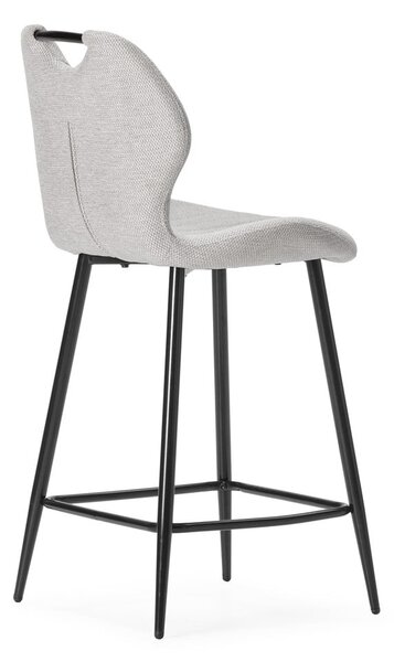Bézs kárpitozott bárszék szett 2 db-os (ülésmagasság 65 cm) Muli – Marckeric