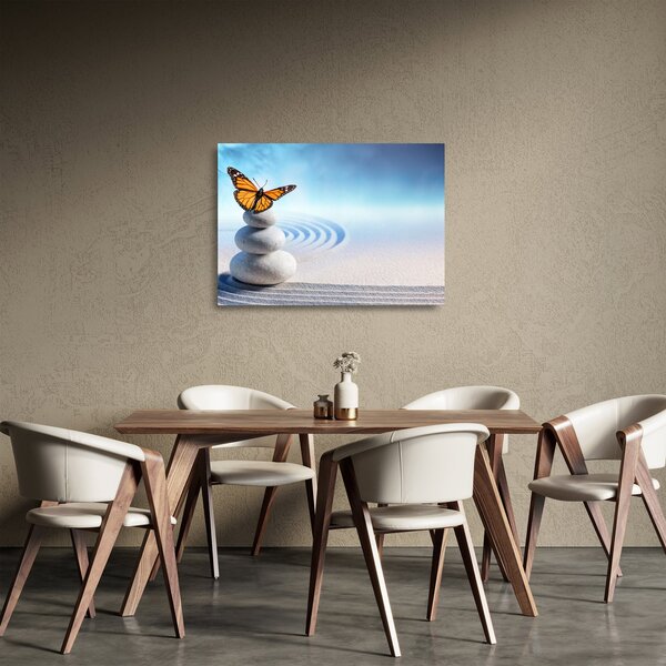 Üveg kép - Zen kert (70x50 cm)