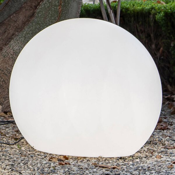Newgarden Buly LED-es napelemes világítógömb IP65, Ø 80cm, dimmelhető, Fehér / opál, Műanyag, Modern