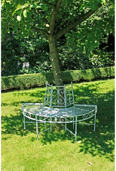 Fehér fém kerti pad Varda – Garden Pleasure