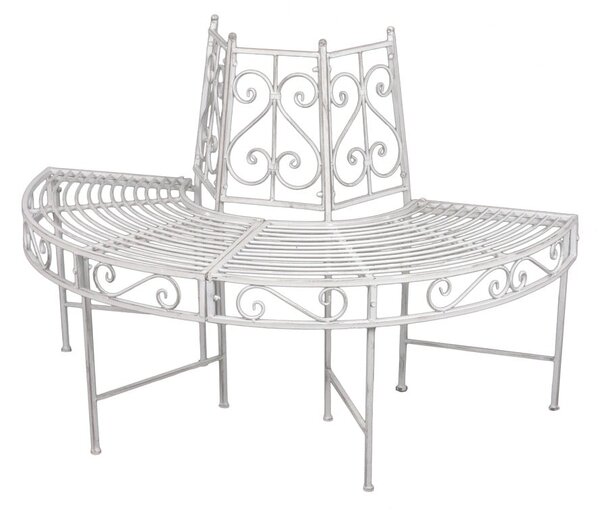Fehér fém kerti pad Varda – Garden Pleasure