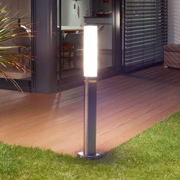 STEINEL GL 60 S érzékelős ösvény lámpa, 104 cm, IP44, GU10-LED, Alu / szürke / cink, Rozsdamentes acél, Modern