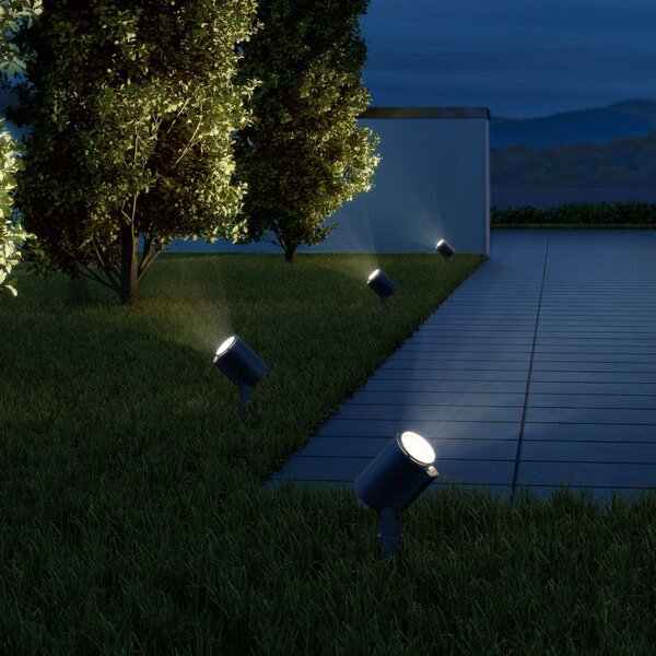 STEINEL Spot Garden SC LED spot érzékelővel, Fekete, Alumínium, Modern