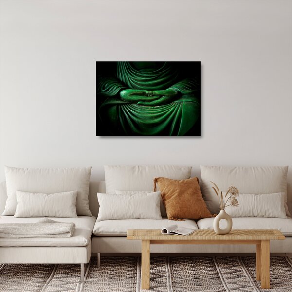 Üveg kép - Buddha keze (70x50 cm)