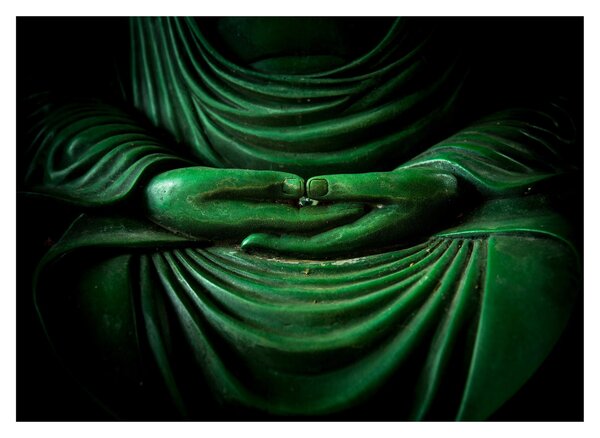 Üveg kép - Buddha keze (70x50 cm)