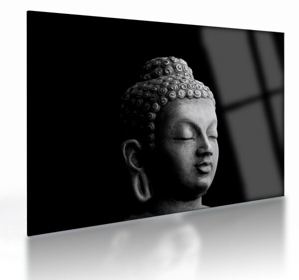 Üveg kép - Buddha, portré (70x50 cm)