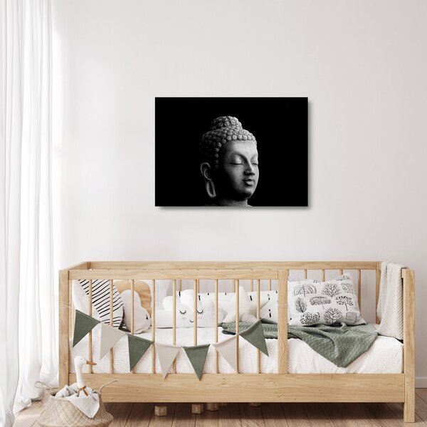 Üveg kép - Buddha, portré (70x50 cm)