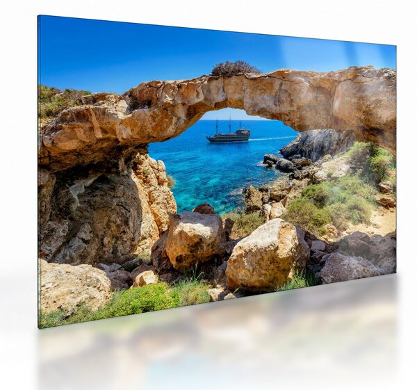 Üveg kép - Cape Greco (70x50 cm)