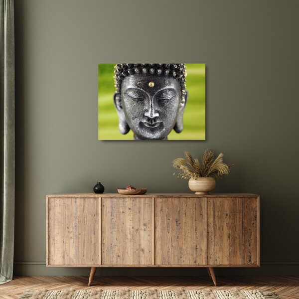 Üveg kép - Buddha szobor II. (70x50 cm)