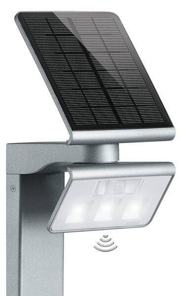STEINEL XSolar GL-S Stand LED szolárlámpa ezüst, Alu / szürke / cink, fém, Modern