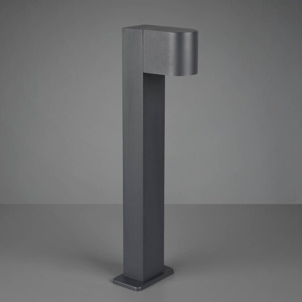 Trio Lighting Roya talapzati világítás, antracit, dimmelhető, Fekete, Alumínium, Modern