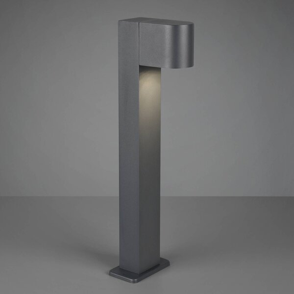 Trio Lighting Roya talapzati világítás, antracit, dimmelhető, Fekete, Alumínium, Modern