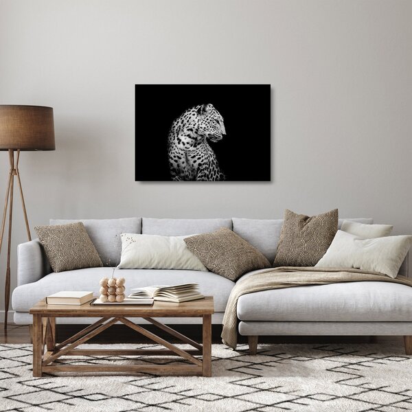 Üveg kép - Leopárd (70x50 cm)