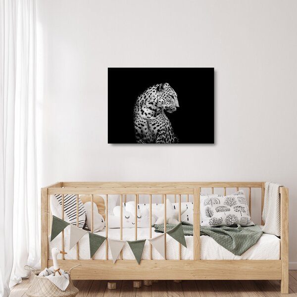 Üveg kép - Leopárd (70x50 cm)