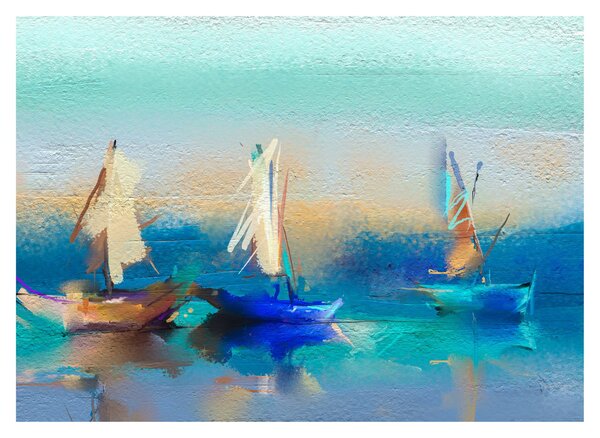 Üveg kép - Tájképfestészet, festészet (70x50 cm)
