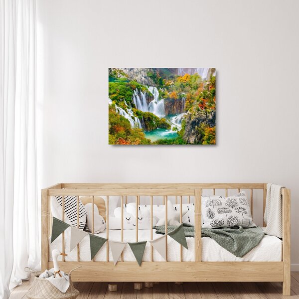 Üveg kép - Plitvicei-tavak Nemzeti Park (70x50 cm)