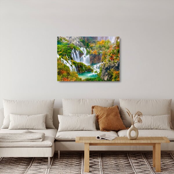 Üveg kép - Plitvicei-tavak Nemzeti Park (70x50 cm)